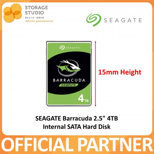 SEAGATE 4TB Barracuda 2.5" SATA HDD.